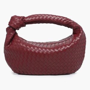 Croissant Knotted Braided Shoulder Bag